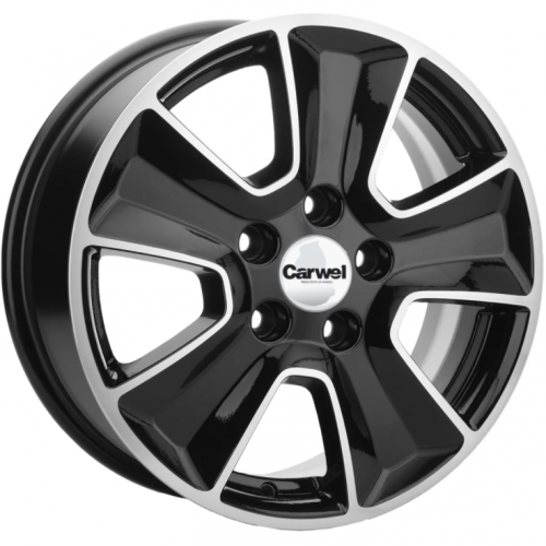 Khomen KHW 1601 6.5x16 5*108 ET45 DIA60.1 Black Литой