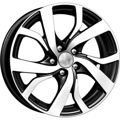 K&K Палермо 6.5x16 5*114.3 ET39 DIA60.1 Алмаз черный Литой